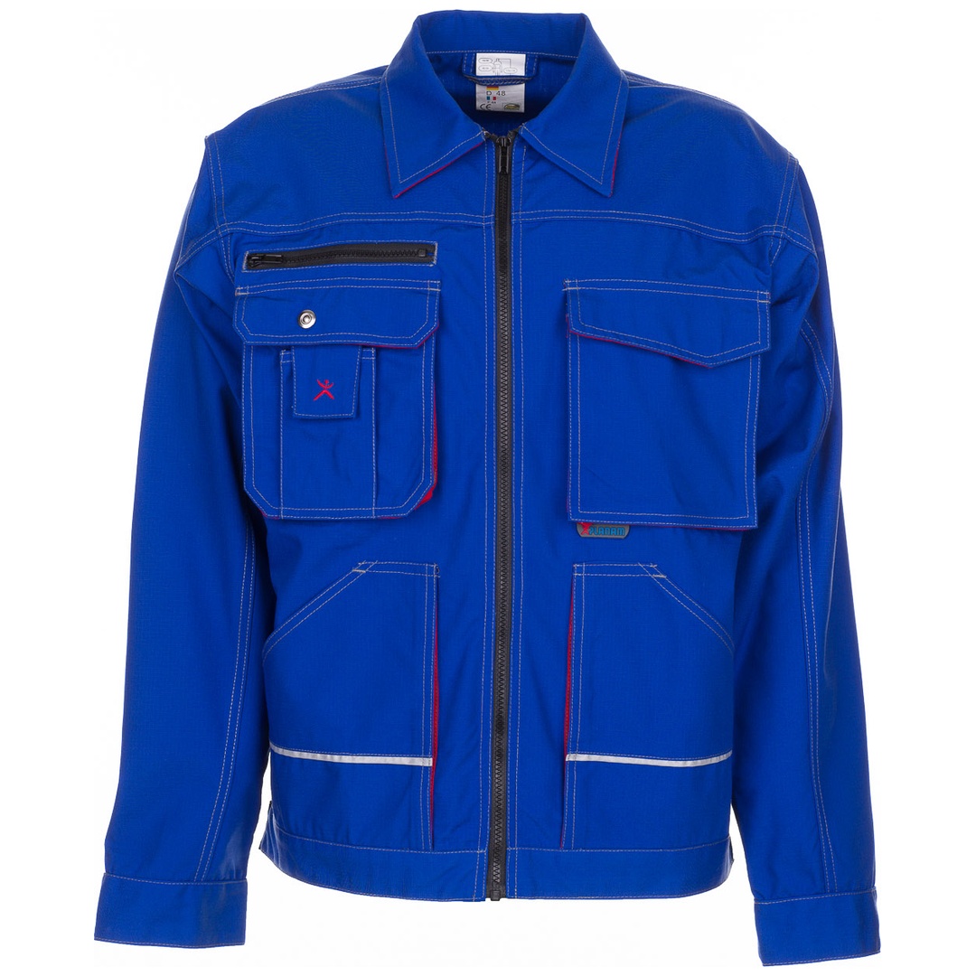Planam Bundjacke Basalt Gr. 58 kornblau/rot