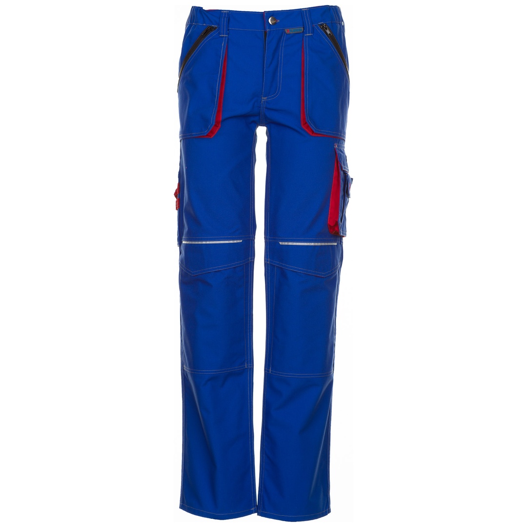 Planam Bundhose Basalt Gr. 110 kornblau/rot
