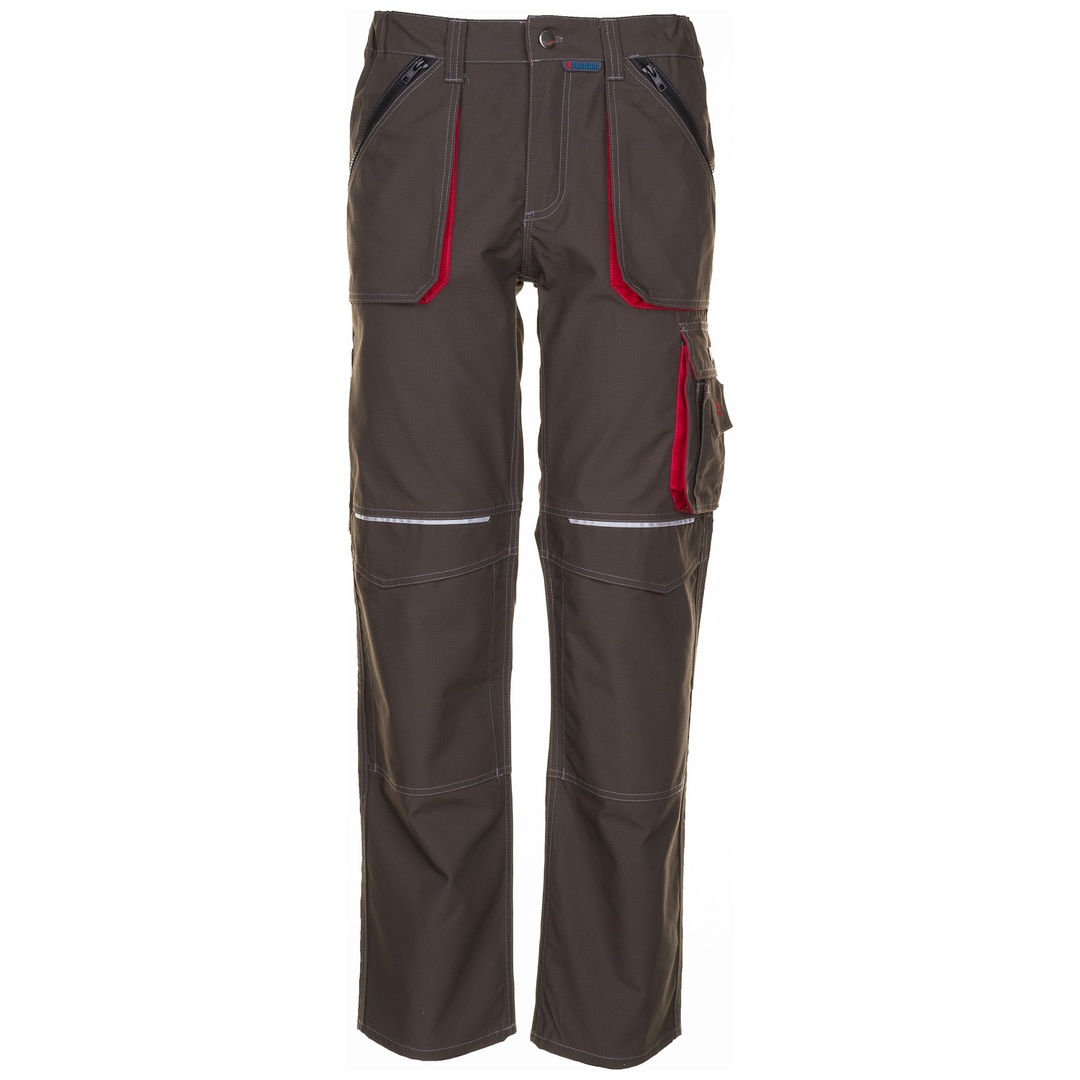 Planam Bundhose Basalt Gr. 56 oliv/rot