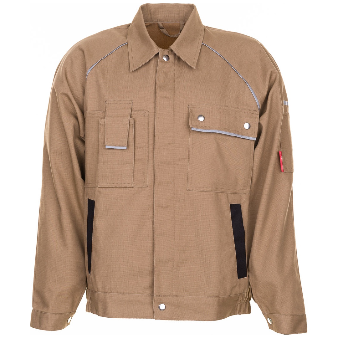 Planam Bundjacke Canvas 320 Gr. 58 khaki/schwarz
