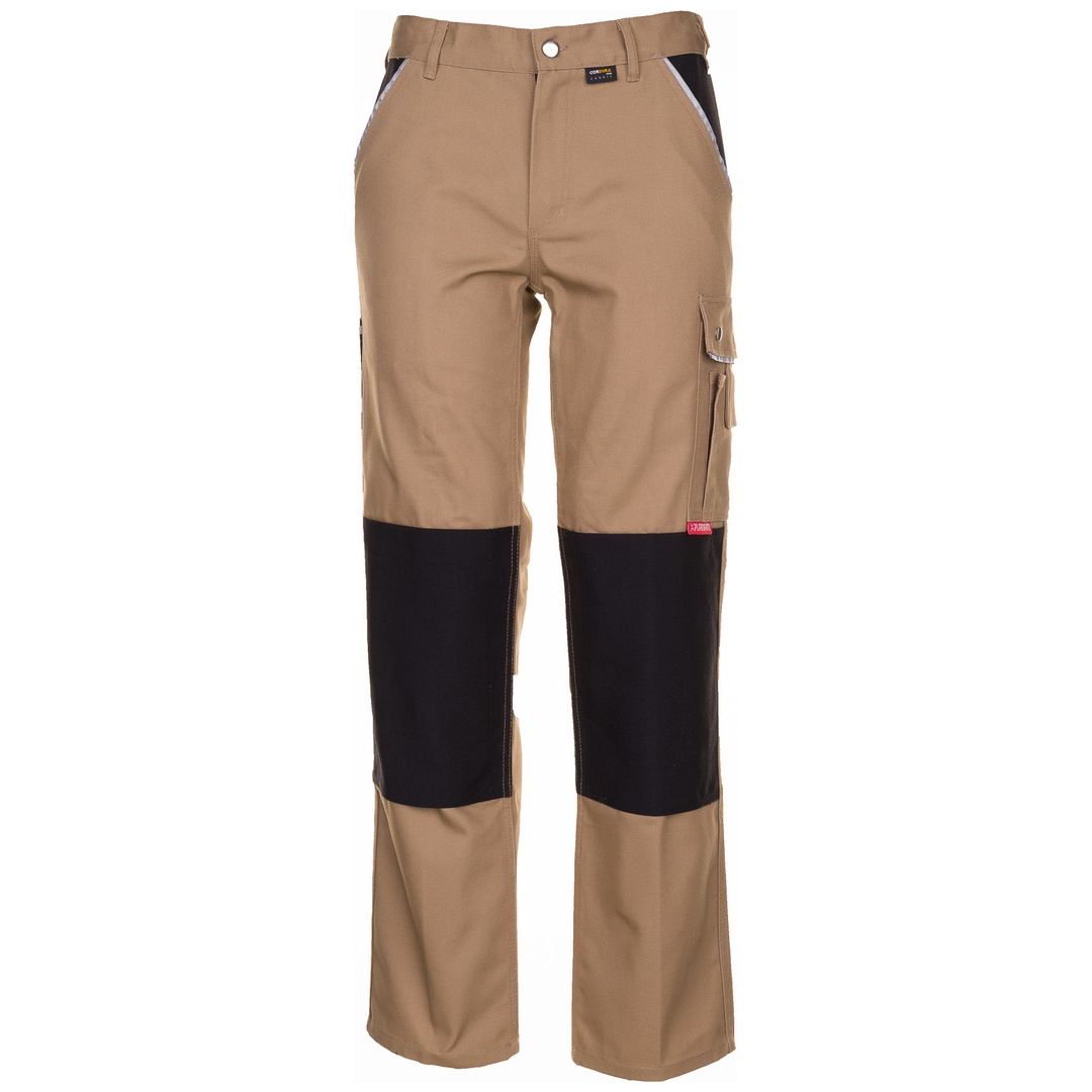Planam Bundhose Canvas 320 Gr. 50 khaki/schwarz