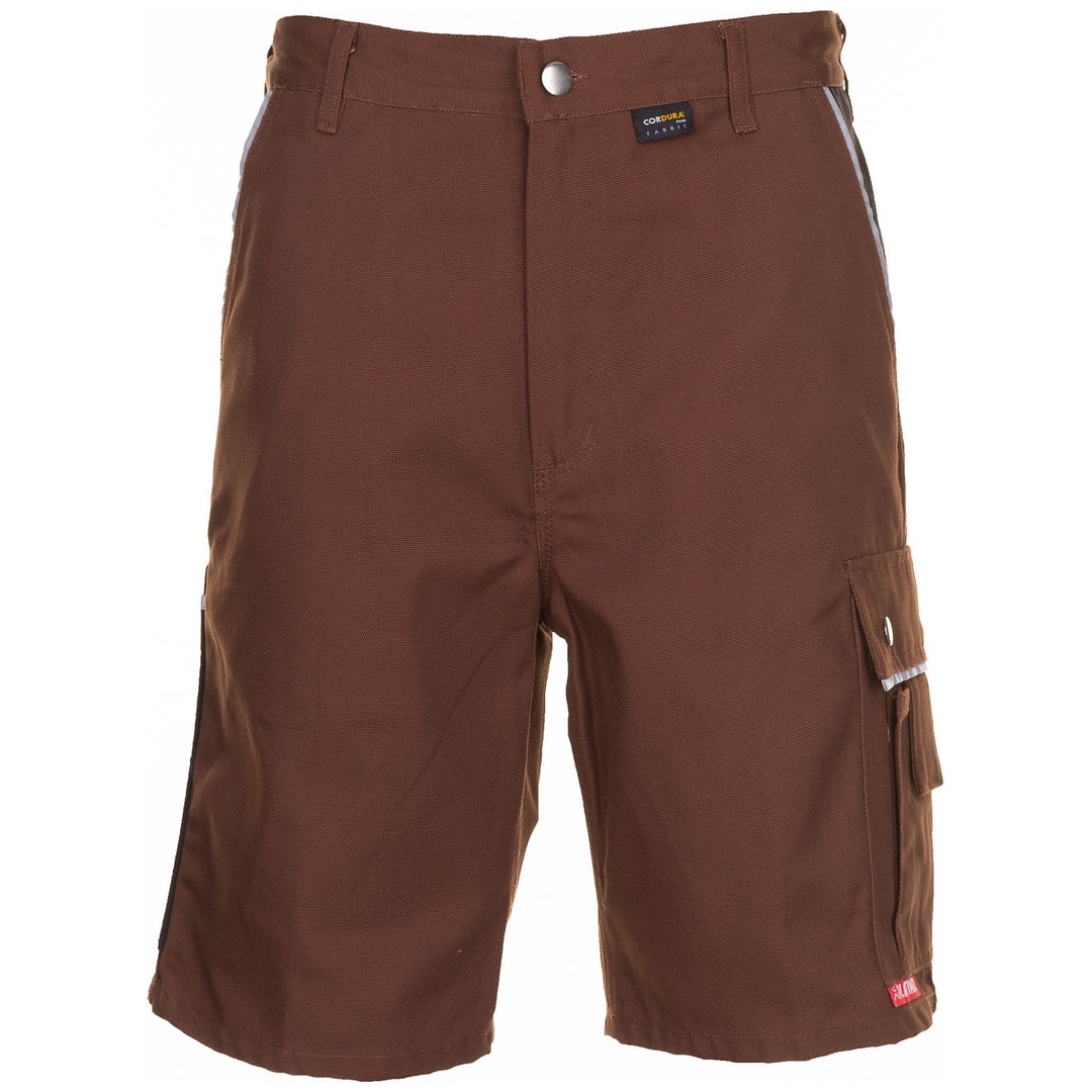Planam Shorts Canvas 320 Gr. S braun/schwarz