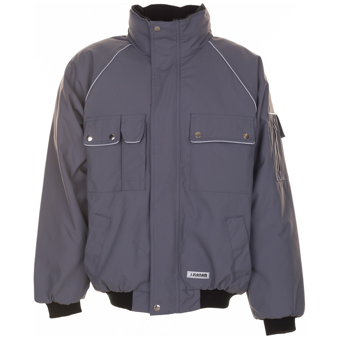 Planam Winterblouson Canvas 320 Gr. XL grau/schwarz