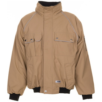 Planam Winterblouson Canvas 320 Gr. XL khaki/schwarz