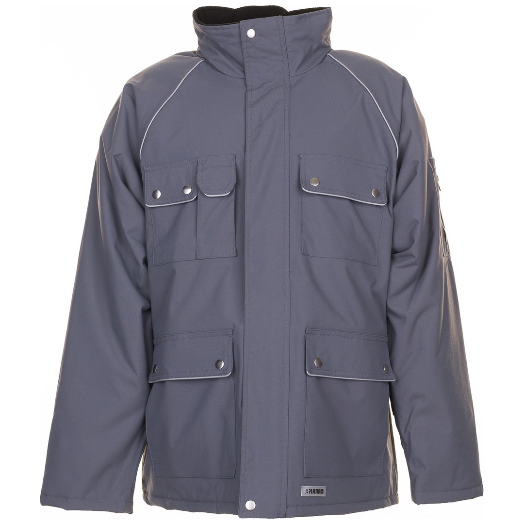 Planam Winterparka Canvas 320 Gr. 3XL grau/schwarz