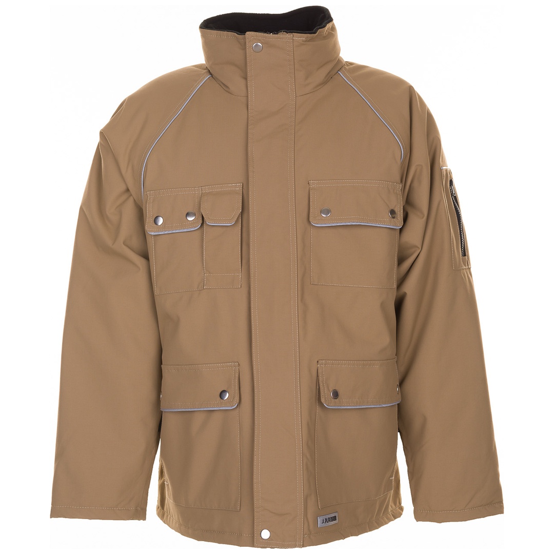 Planam Winterparka Canvas 320 Gr. S khaki/schwarz