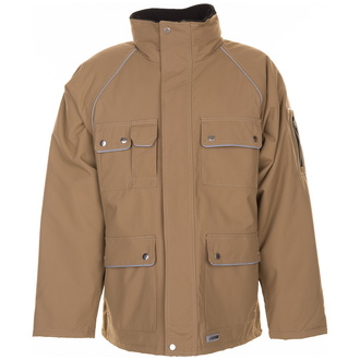 Planam Winterparka Canvas 320 Gr. XL khaki/schwarz