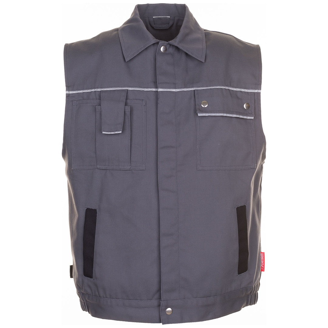 Planam Weste Canvas 320 Gr. XL grau