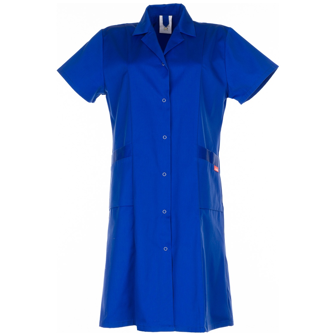 Planam Berufsmantel Mischgewebe 1/4 Arm, Damen Gr. 48 kornblau