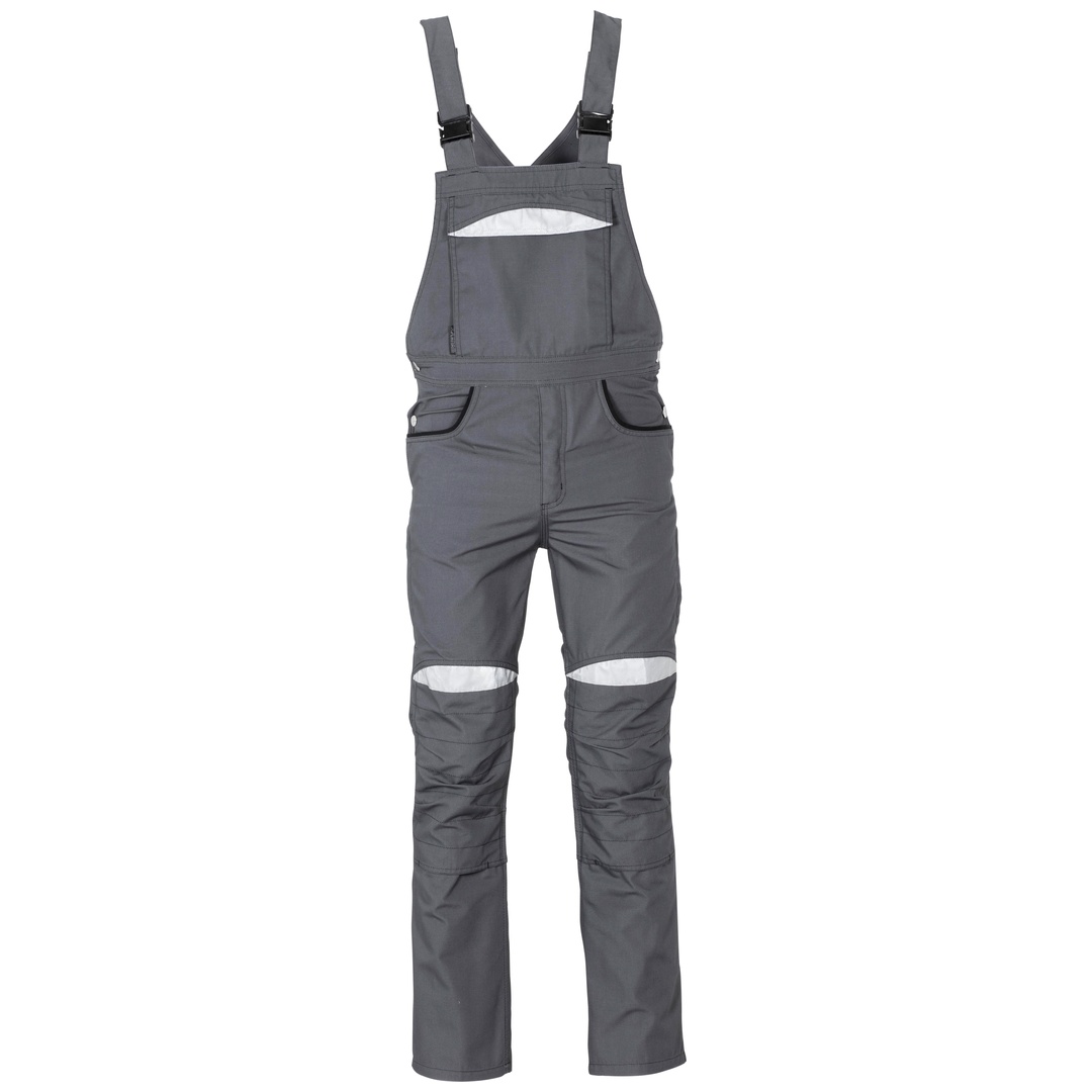Planam Latzhose DuraWork Gr. 64 grau/schwarz