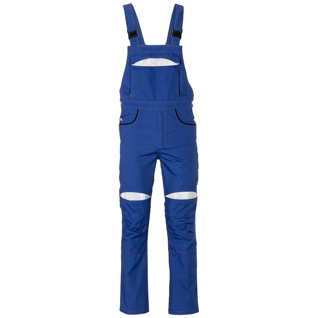 Planam Latzhose DuraWork Gr. 60 kornblau/schwarz