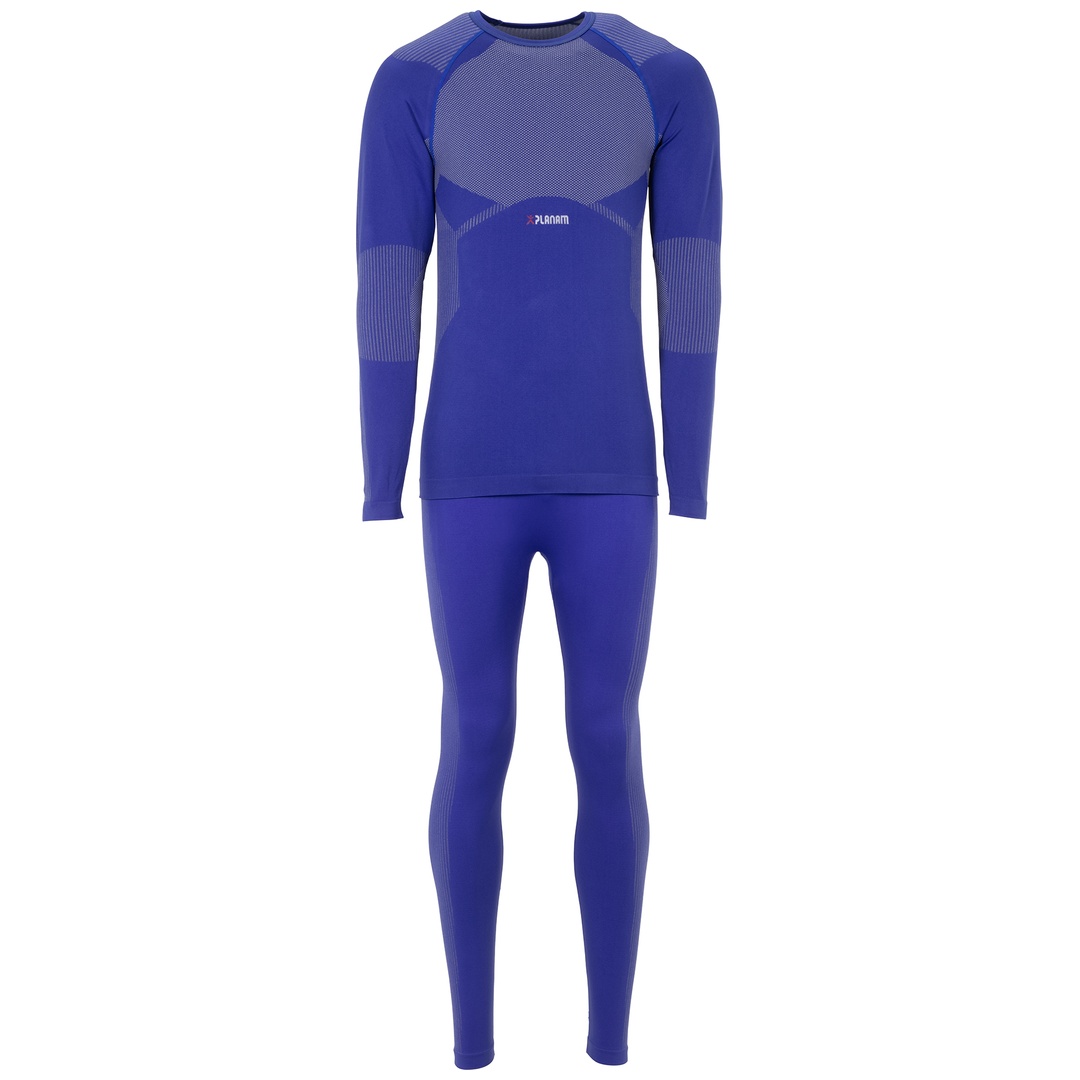 Planam Funktionsunterwäsche Set Fit Gr. S/M blau