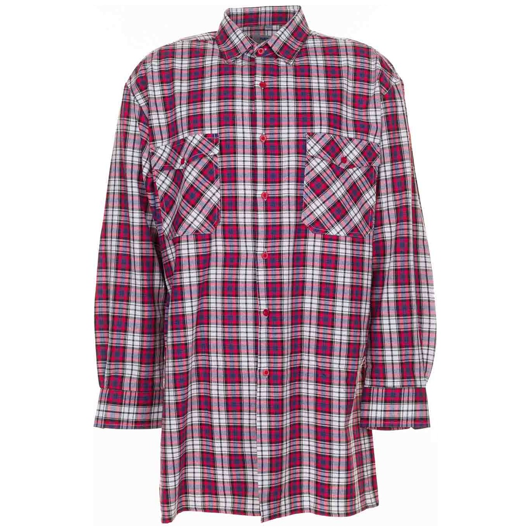 Planam Flanellhemd 2001 Gr. 43/44 rot kariert