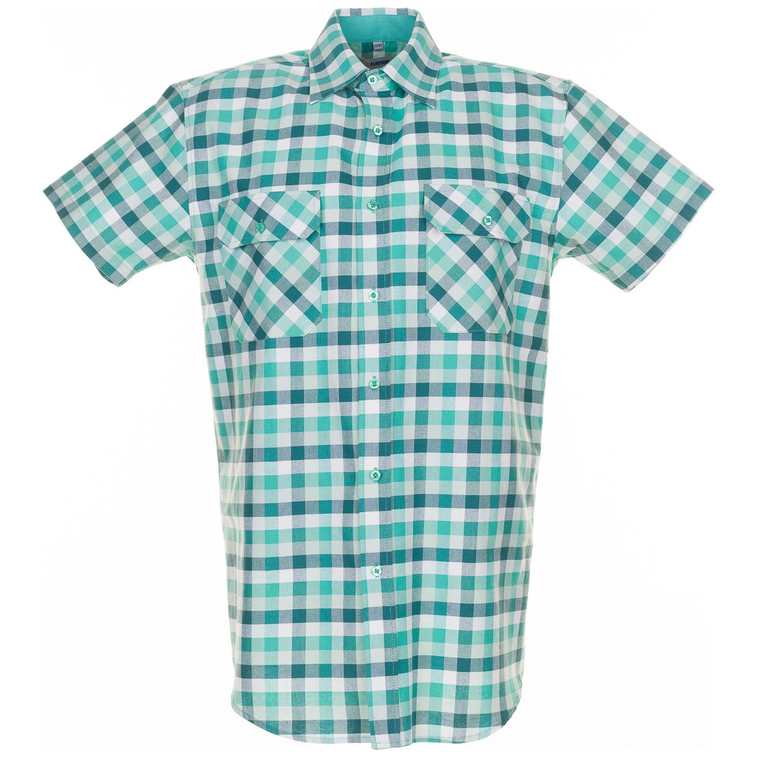 Planam Countryhemd 1/4 Arm Gr. 43/44 grün kariert