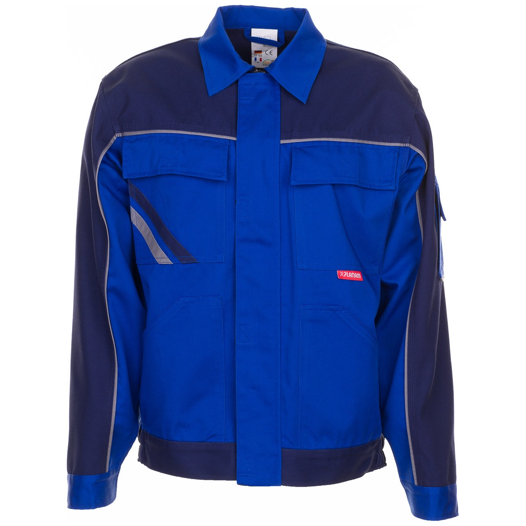 Planam Bundjacke Highline Gr. 52 kornblau/marine/zink
