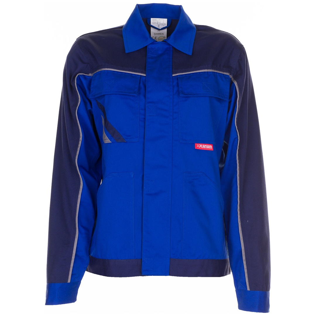 Planam Bundjacke Damen Highline Gr. 40 kornblau/marine/zink