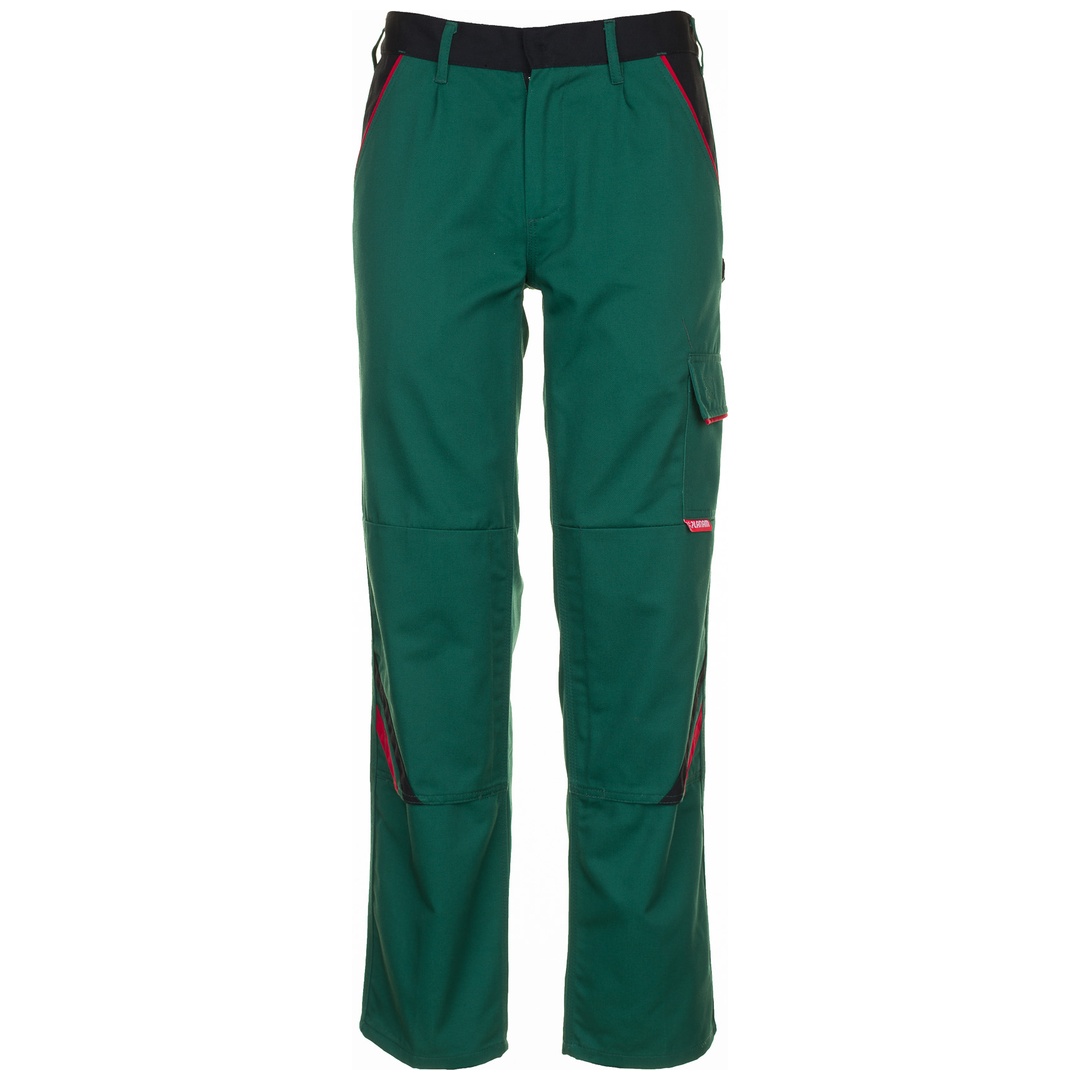 Planam Bundhose Highline Gr. 94 grün/schwarz/rot p429800