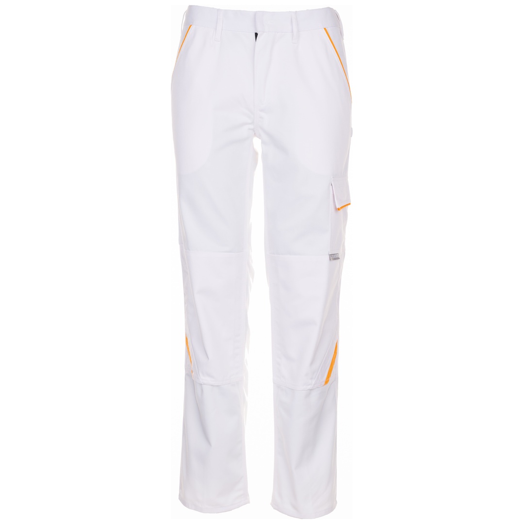 Planam Bundhose Highline Gr. 38 reinweiß/gelb