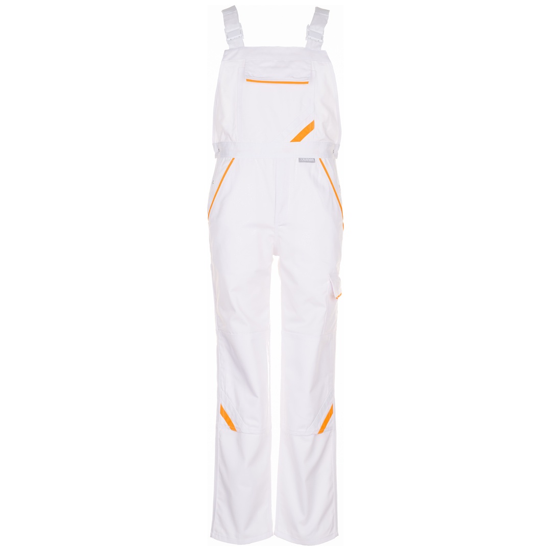 Planam Latzhose Highline Gr. 24 reinweiß/gelb