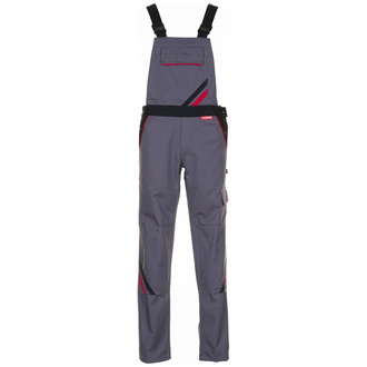 Planam Latzhose Highline Damen, Gr. 34 schiefer/schwarz/rot