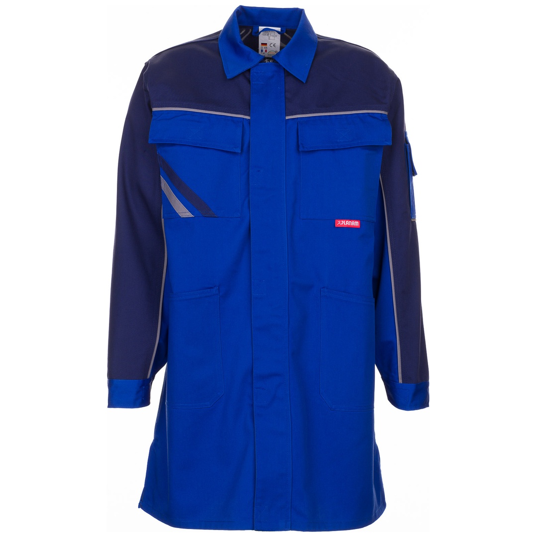 Planam Berufsmantel Highline Gr. 26 kornblau/marine/zink