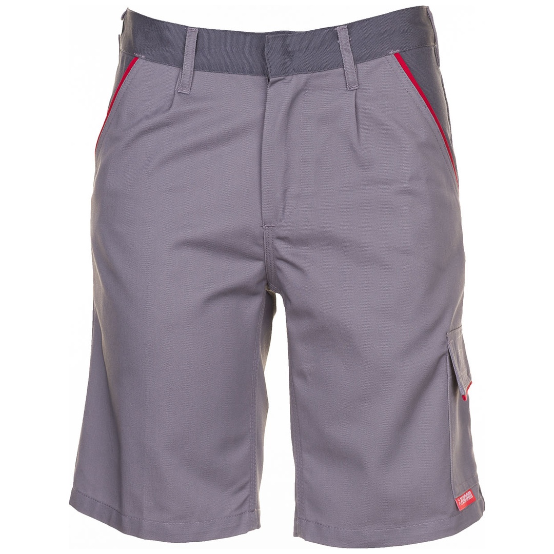 Planam Shorts Highline Gr. 3XL zink/schiefer/rot