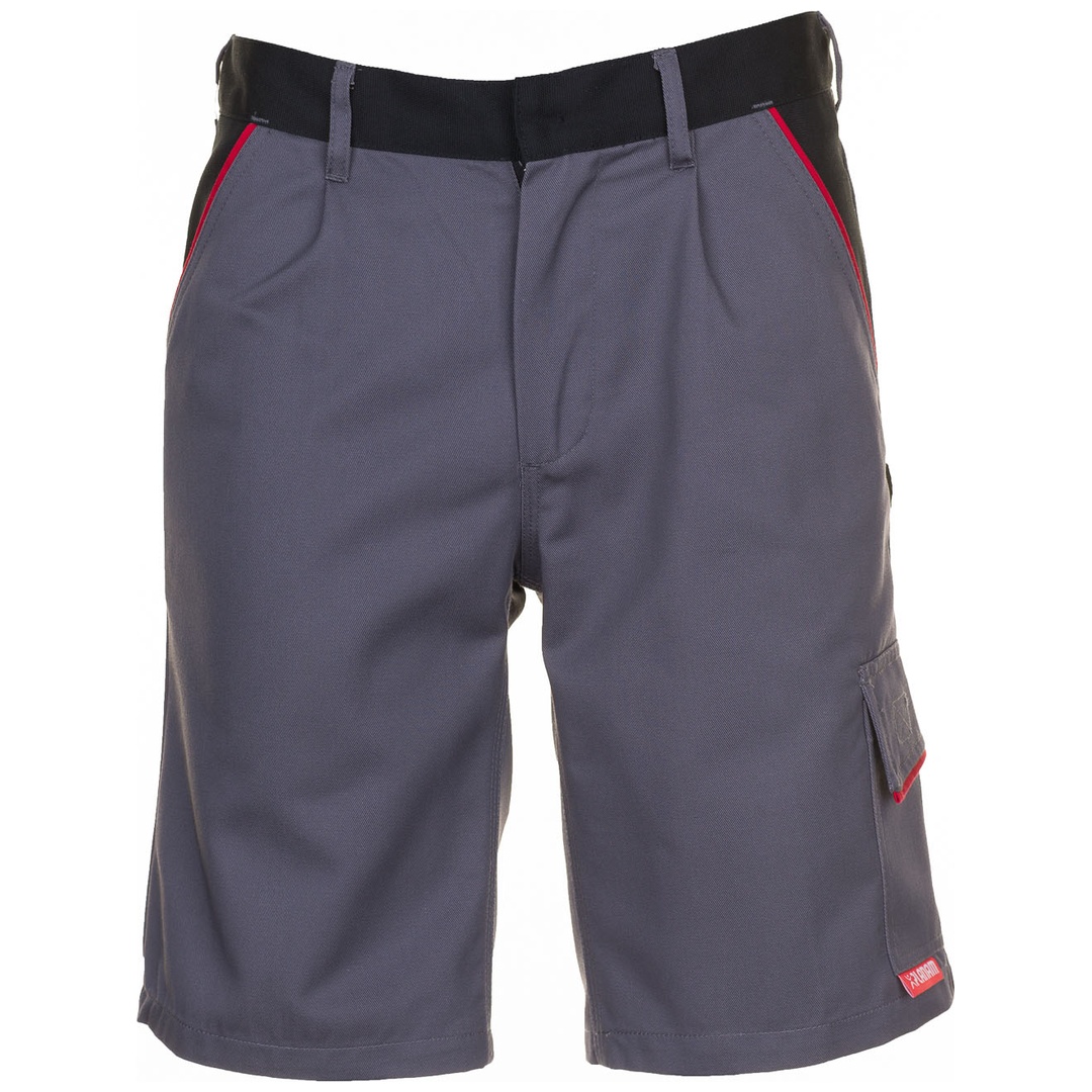 Planam Shorts Highline Gr. 2XL schiefer/schwarz/rot