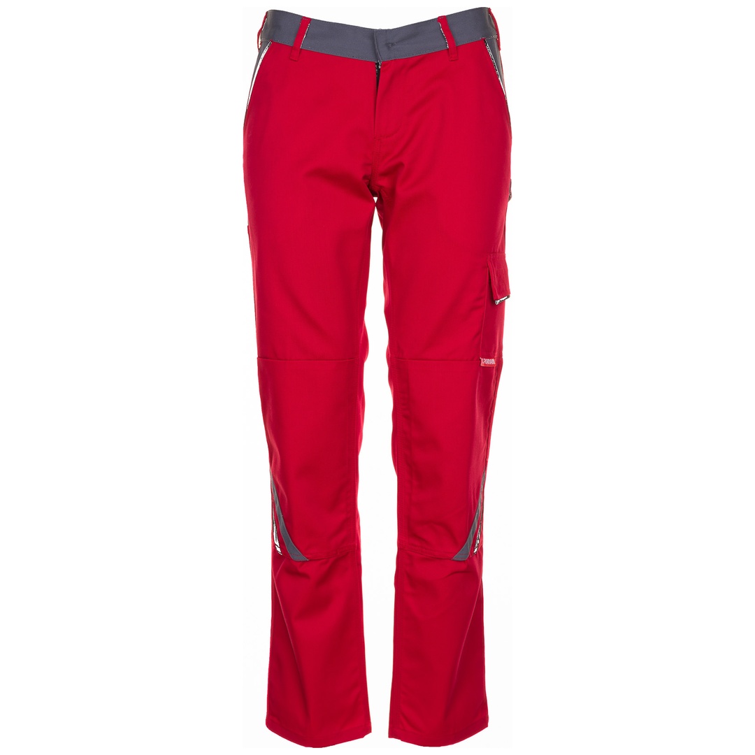Planam Bundhose Highline Damen Gr. 46 rot/schiefer/schwarz