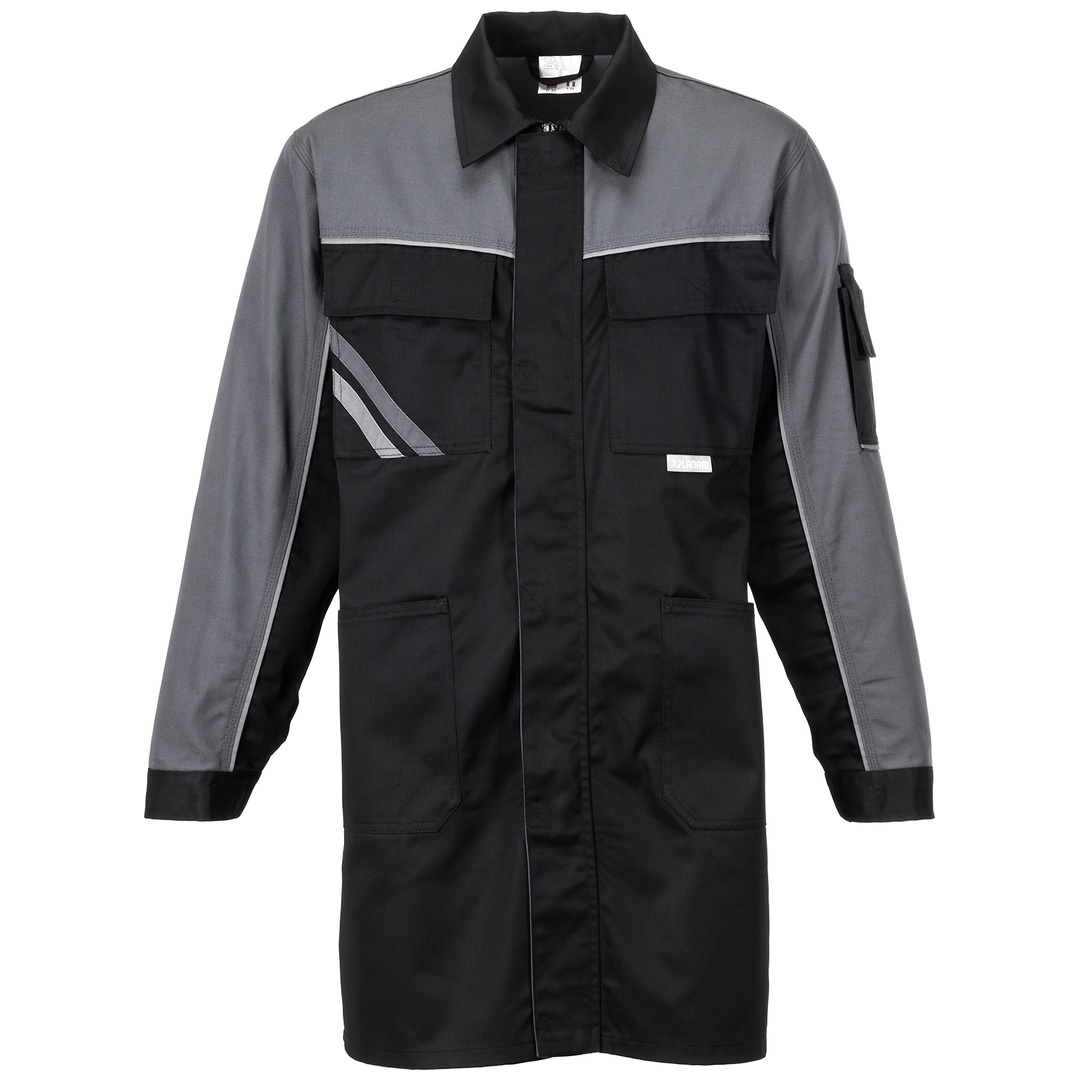 Planam Berufsmantel Highline Gr. 118 schwarz/schiefer/zink