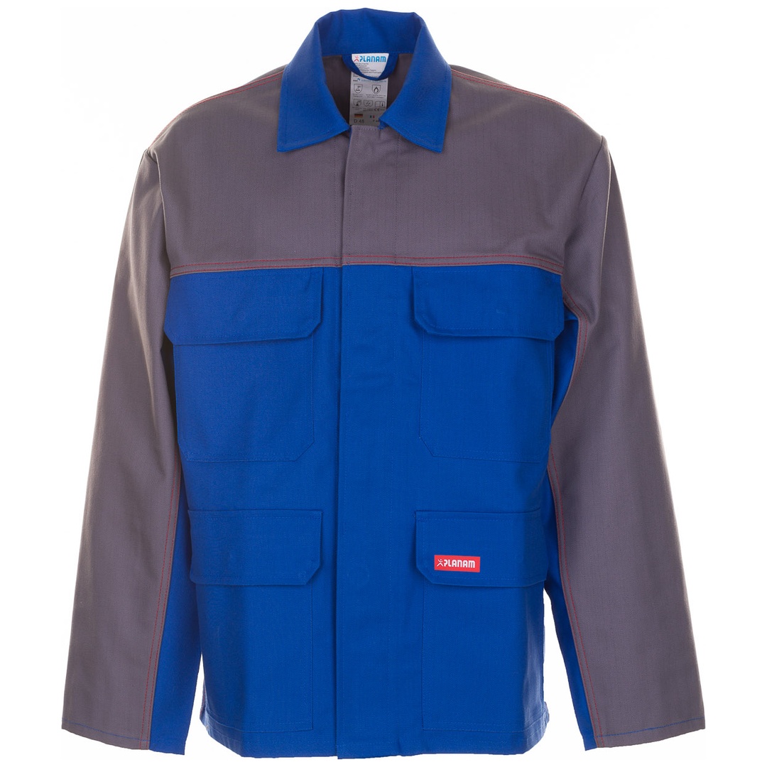 Planam Multinormjacke Major Protect 1-lagig, Gr. 110 kornblau/grau