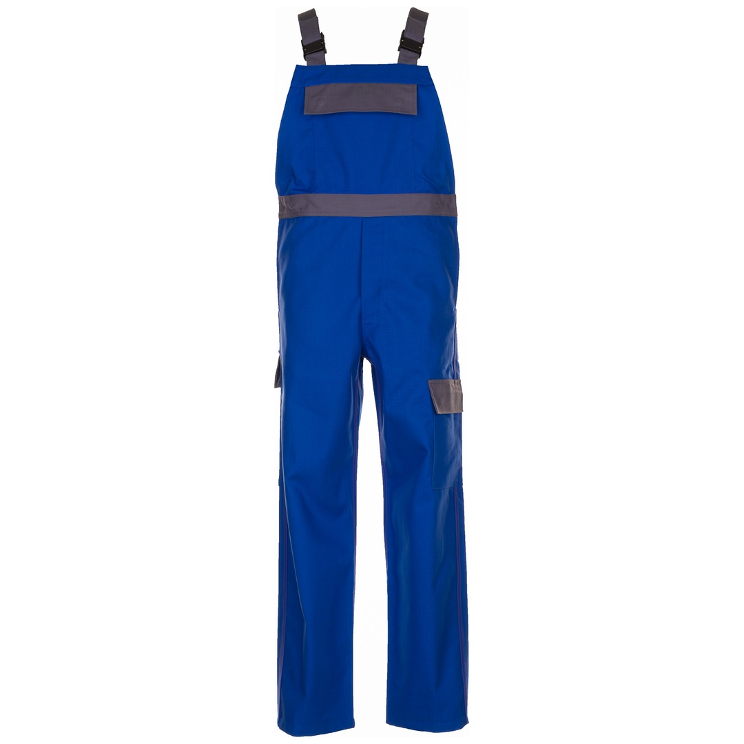 Planam Multinorm Latzhose Major Protect Gr. 46 kornblau/grau