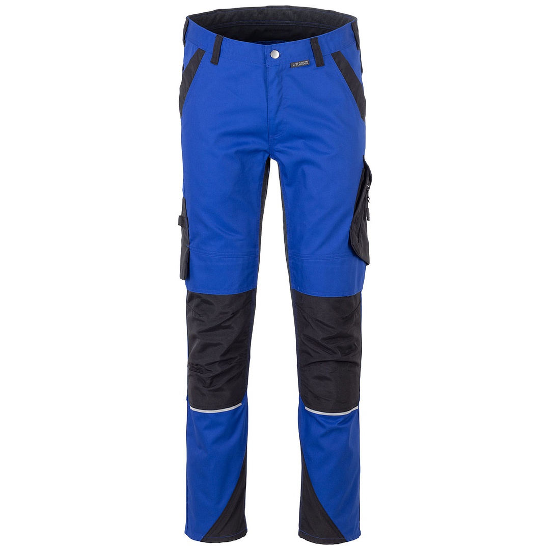 Planam Bundhose Norit Herren Gr. 52 kornblau/schwarz