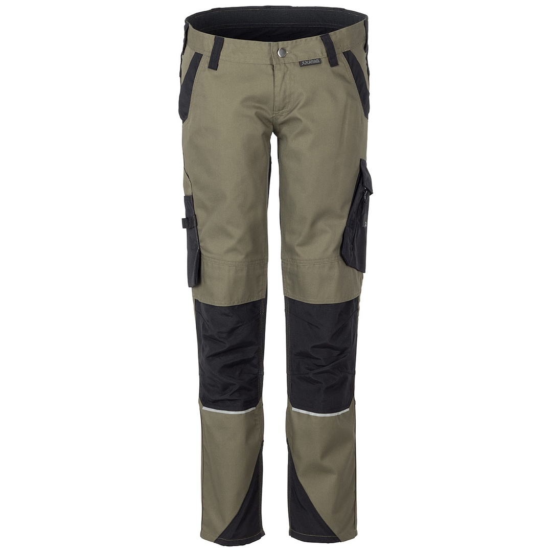 Planam Bundhose Norit Damen Gr. 46 oliv/schwarz
