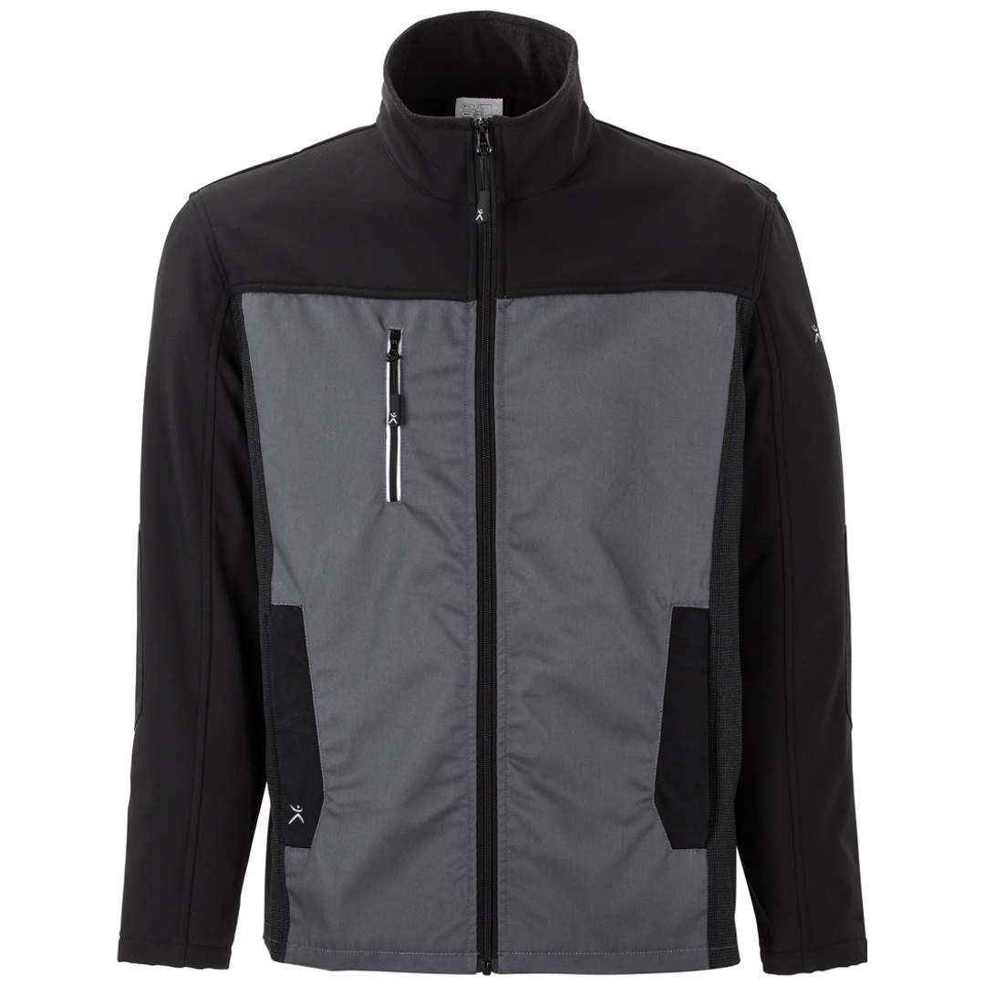 Planam Hybridjacke Norit Herren Gr. 28 schiefer/schwarz