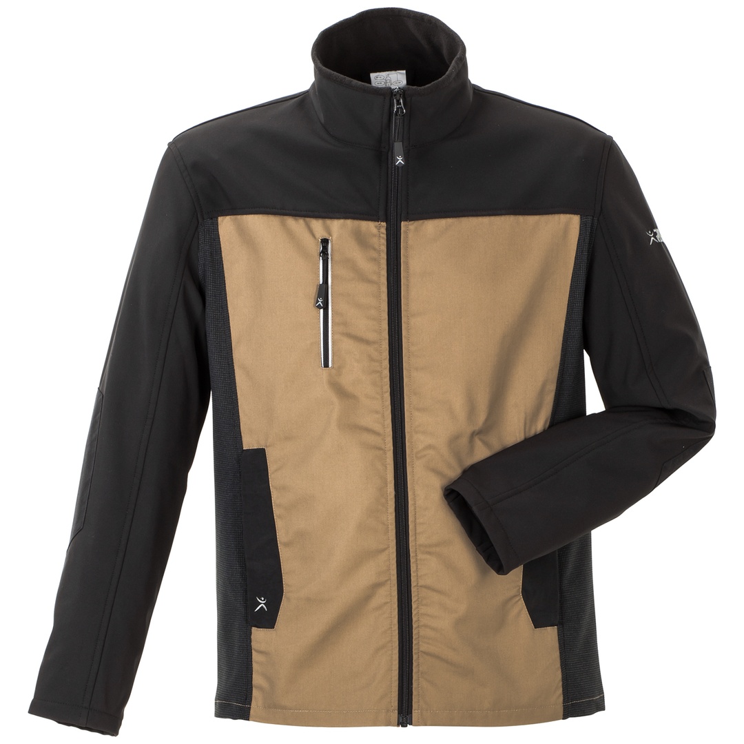 Planam Hybridjacke Norit Herren Gr. 28 sand/schwarz