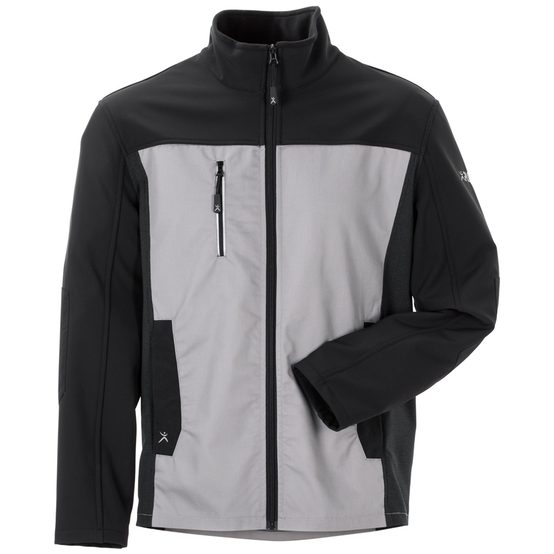 Planam Hybridjacke Norit Herren Gr. 60 zink/schwarz