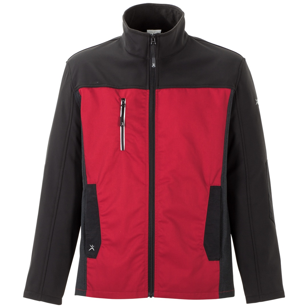 Planam Hybridjacke Norit Herren Gr. 28 rot/schwarz