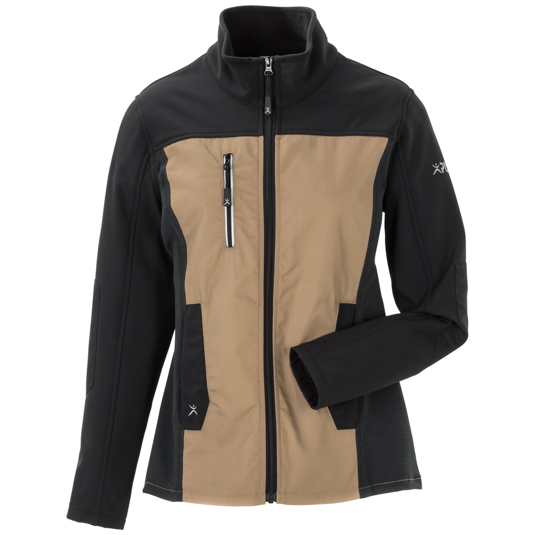 Planam Hybridjacke Norit Damen Gr. 42 sand/schwarz