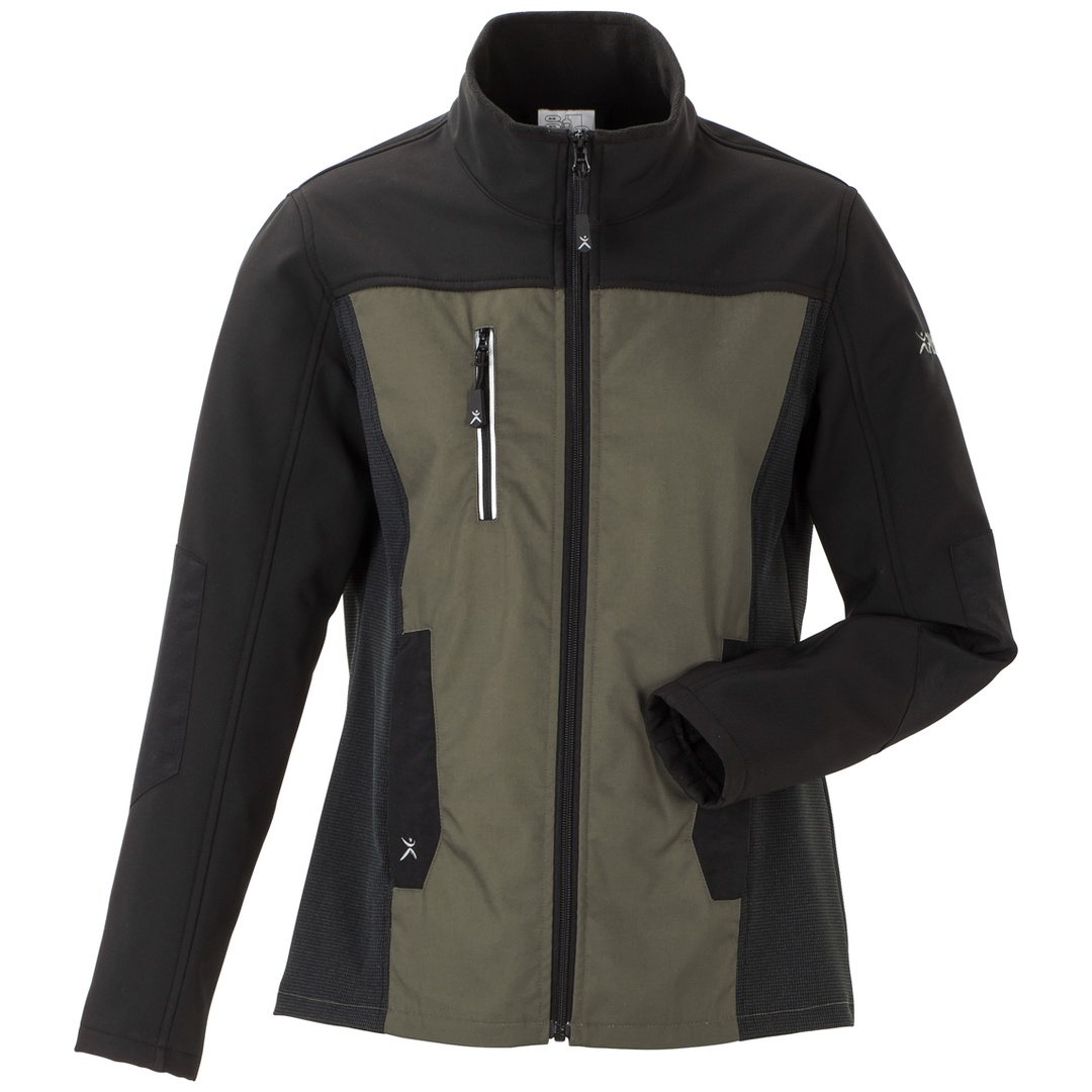 Planam Hybridjacke Norit Damen Gr. 38 oliv/schwarz