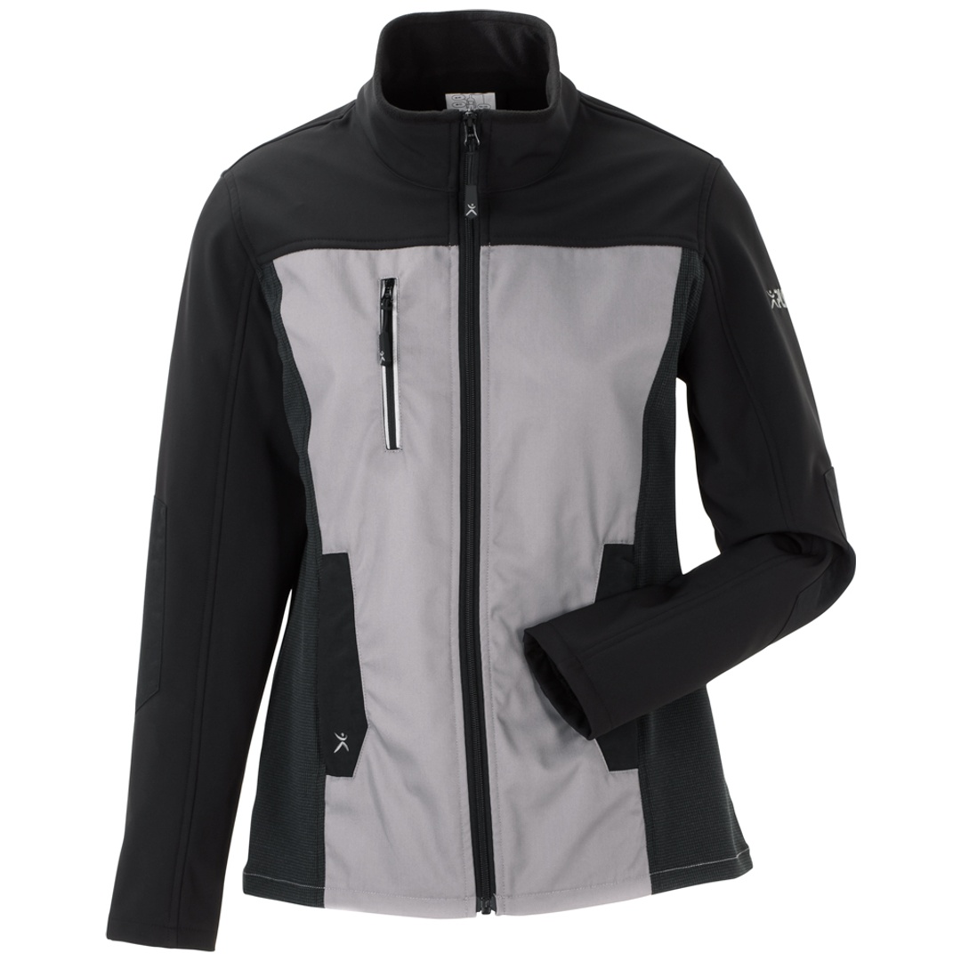 Planam Hybridjacke Norit Damen Gr. 50 zink/schwarz