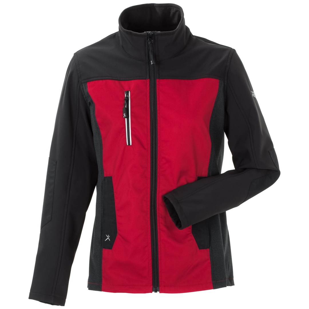 Planam Hybridjacke Norit Damen Gr. 34 rot/schwarz