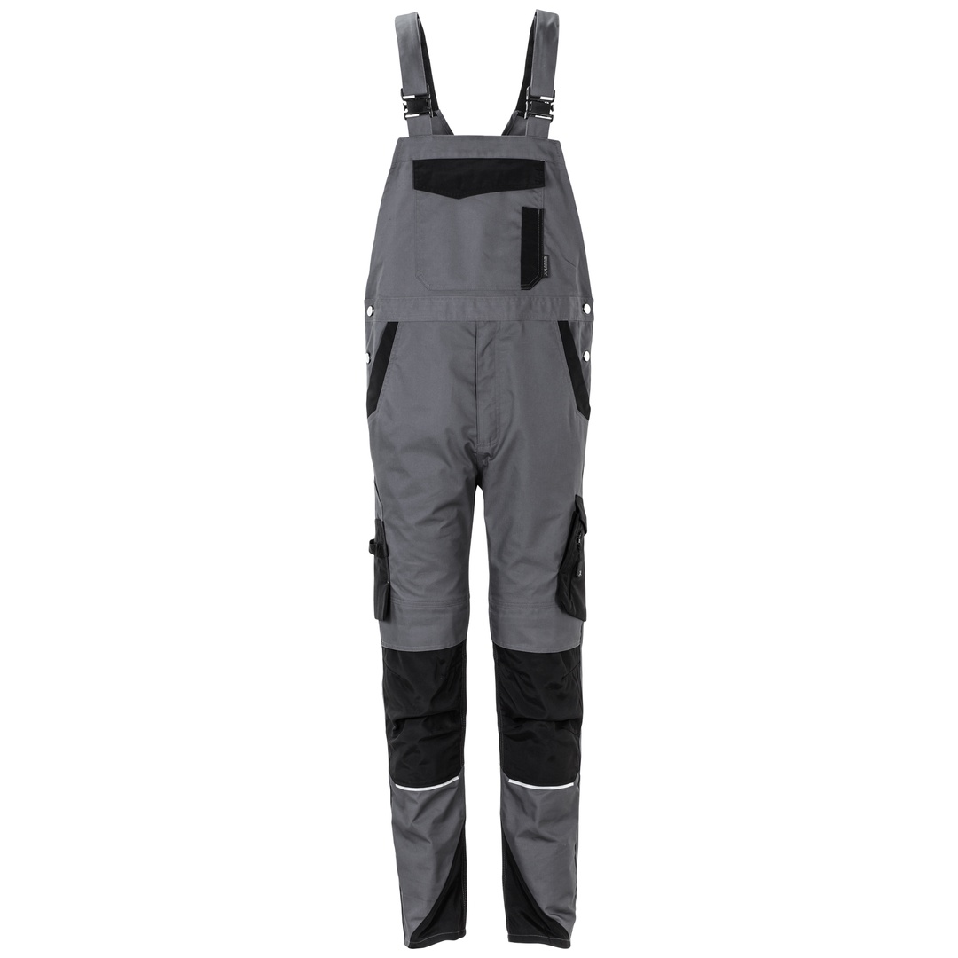 Planam Latzhose Norit Herren Gr. 24 schiefer/schwarz