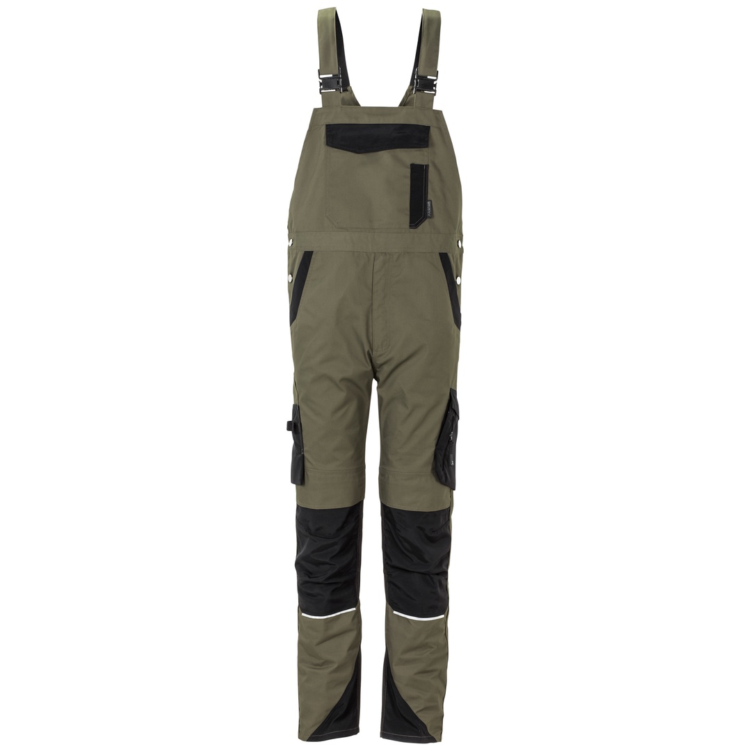 Planam Latzhose Norit Herren Gr. 44 oliv/schwarz