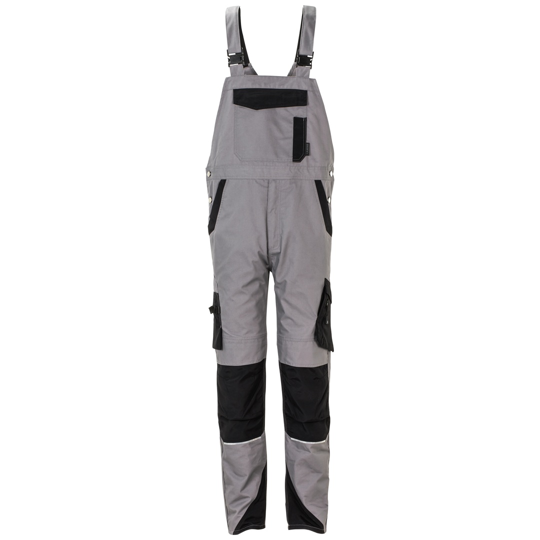 Planam Latzhose Norit Herren Gr. 46 zink/schwarz