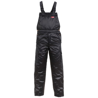 Planam Kälteschutzlatzhose Piloten Outdoor Gletscher 0371 Gr. 3XL schwarz