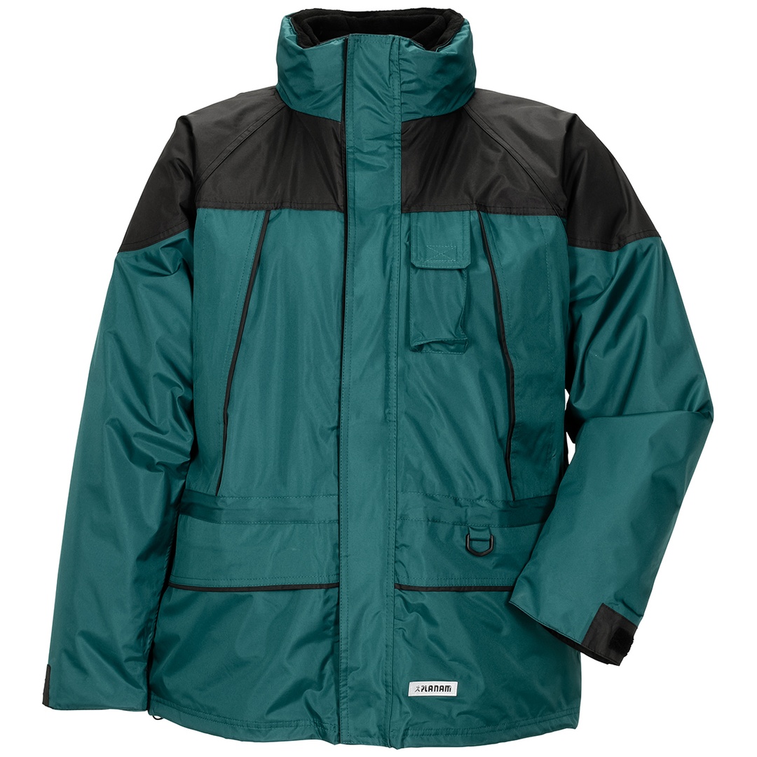 Planam Winterjacke Outdoor Twister Gr. S grün/schwarz