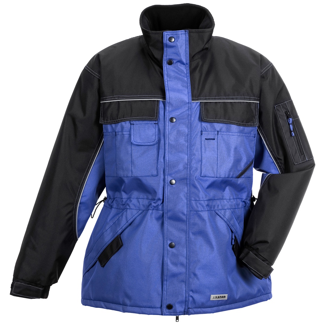 Planam Parka Outdoor Dust Gr. 2XL royalblau/schwarz