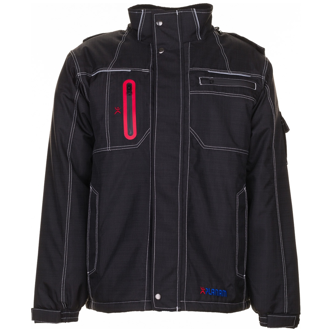 Planam Winterjacke Outdoor Basalt Gr. 2XL schwarz