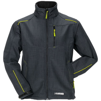 Planam Softshelljacke Outdoor Neon Gr. S grau/grün