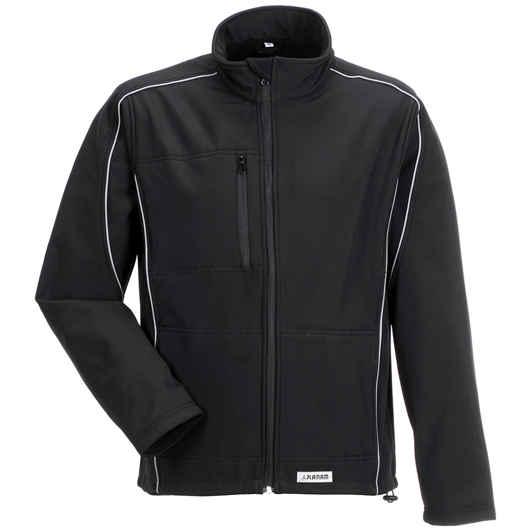 Herren Softshelljacke Planam Twilight Gr. M schwarz